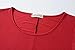 LARACE 3/4 Sleeve Shirts for Women Plus Size Tunic Dressy Top Loose Fit Flare T-Shirt(L, Wine Red)