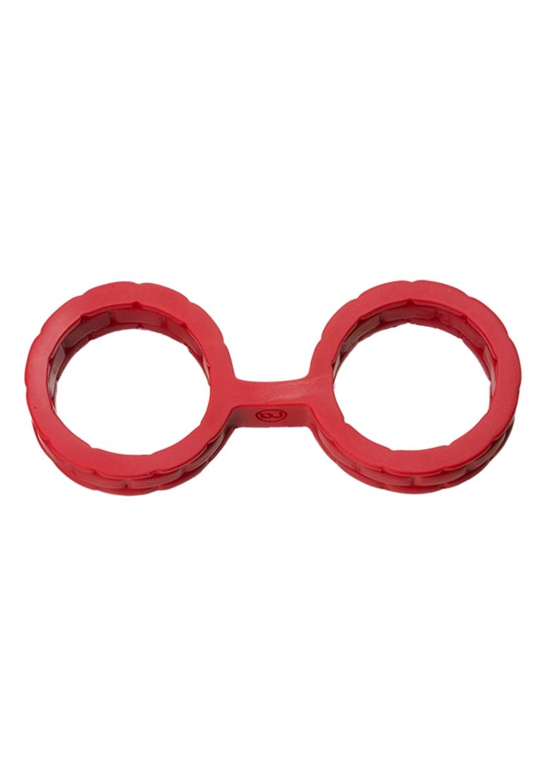 Doc Johnson Japanese Bondage, Silicone Cuffs, Large, Red