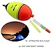 thkfish Fishing Floats, 5Pcs 5g 15g 30g 40g Foam Freshwater Saltwater Luminious Lighting EVA Foam Fishing Floats Crappie Fishing Floats Bobber Slip Tube Kit with 10pcs Glow Sticks