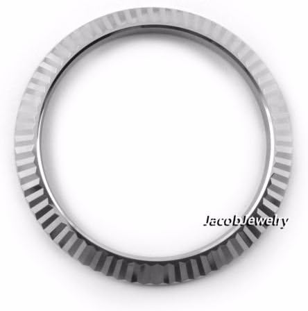 Silver Fluted Bezel Ring Insert Fit Day Date Datejust 36mm Watch