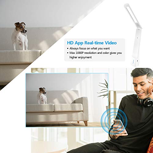 icemoon WiFi Hidden Camera Desk Lamp Full HD 1080P with Remotely