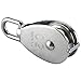 DasMarine 3 Pack Single Pulley Block in 304 Stainless Steel Crane Swivel Hook Single Pulley Roller Loading (M50)