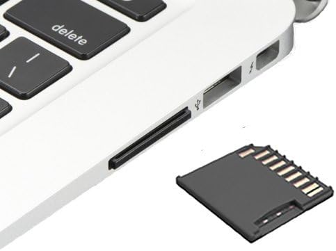 MicroSD Card Adapter for MacBook and DELL XPS13 Black + MicroSD USB Adapter Black