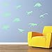 FLY SPRAY 9pcs Creative Luminous Wall Decorative Dinosaur Sticker Glow in The Dark Light Decor Removable Vinyl Decals Mural Baby Nursery Room