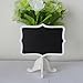 AKOAK 12 Pack Mini Rectangle White Frame Chalkboards with Support Easels for Message Board Signs, Weddings and Parties