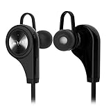 Bluetooth Earphones, Bessmate Bluetooth V4.1 Wireless Sweatproof Sport Stereo Headphones Earbuds Headsets with In-Ear Noise Cancelling Mic for iPhone 7/7 Plus, iPad and Android Devices-Black (Black) (Electronics)