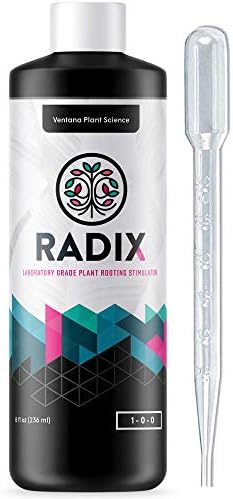 Radix Laboratory Grade Plant Rooting Hormone for Cuttings, Starters, Clippings, Cloning and General Root Growth | Liquid Solution Root Stimulator Can Replace Powder, Gel, Compound, Clonex, Grow