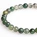 4mm Round Moss Agate Beads Strand 15 Inch Jewelry Making Beads