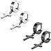 Flongo Men's Womens Vintage Stainless Steel Cross Dangle Hinged Hoop Earrings, Stainless Steel Hoop Huggie Earrings Cross Drop Dangle Earrings