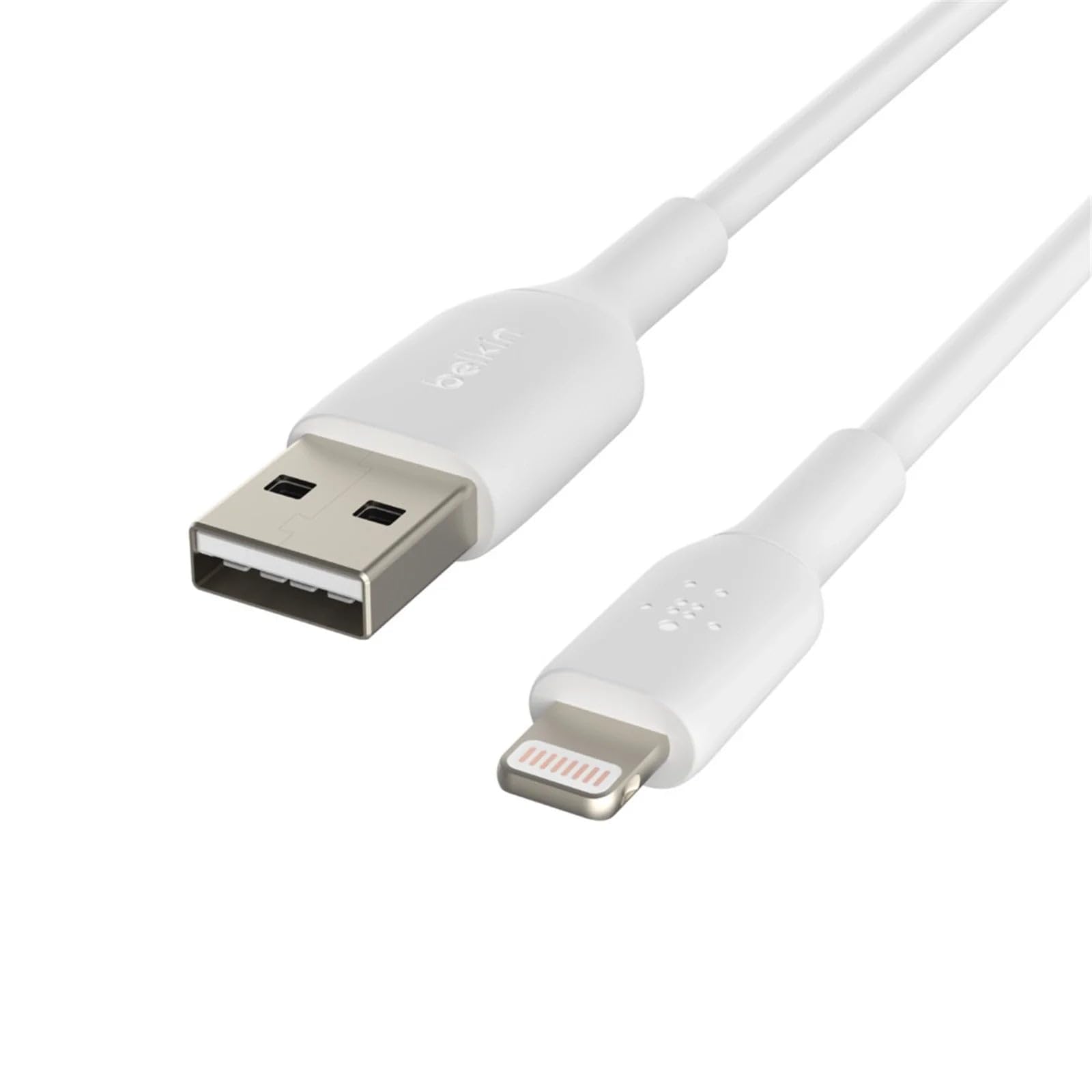 Belkin CAA001bt2MWH Lightning Cable (Boost Charge Lightning to USB Cable for iPhone, iPad, AirPods) MFi-Certified iPhone Charging Cable, White, 2 m