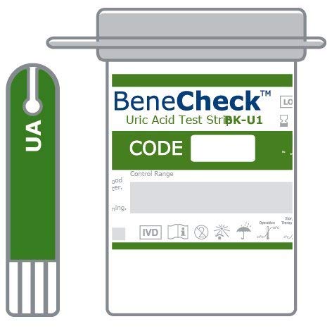Uric Acid Test strips (For use ONLY with Benecheck machine)