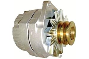 AJ-ELECTRIC NEW DELCO 24 VOLT REPLACEMENT ALTERNATOR FITS TRACTORS 1-WIRE WITH WIDE DOUBLE PULLEY