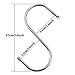 VIPITH S Hooks, 30 Pack 3.6 Inch Stainless Steel Metal S Shaped Hooks Heavy-Duty S Hanging Hooks Hangers with Ball Ends for Spoon Pan Pot Towel in Kitchen Bedroom Bathroom Office