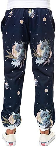 Civil Men's Floral Star Fleece Jogger Pants