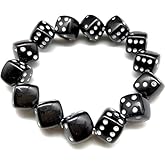 Veloshine Fashion Acrylic Dice Beads Bracelet Colorful Acrylic Lucky Dice Bracelet Jewellery