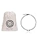 MAIMANI Handmade Single Freshwater Cultured Pearl Choker Necklace on Brown Genuine Leather Cord for Women