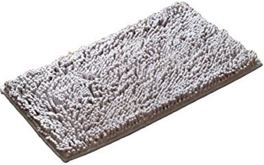 Super Soft Absorbent Non-slip Microfiber Chenille Carpet/Doormat/Bath Mat/Rug Carpet/Floor Rug for Bedroom,Sitting Room,Corridor,Kitchen,Bathroom,and Car Seats,Shower,Living Room,20"x32",Grey