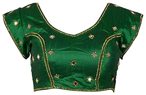 nishtha creation women's silk fabric and handwork readymade designer party wear blouse