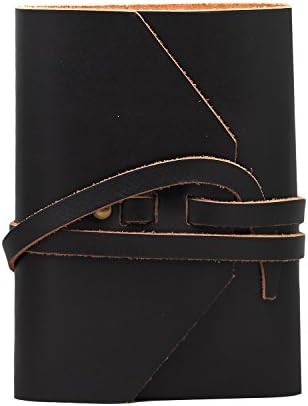 LEATHER JOURNAL Writing Notebook - Antique Handmade Leather Bound Daily Notepad For Men &amp; Women Lined Paper Medium 7 x 5 Inches, Best Gift for Art Sketchbook, Travel Diary, Notebooks to Write in