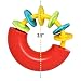4 Piece Baby Instruments Band Set Musical Toys for Infant Babies Toddler Kids Includes Mini Rainbow Shaker, Baby Maracas Rattle, Baby Clip Clap and Musical Ring Safe from Ages 3 Months and Up