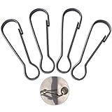Huouo 6 Pcs 2 Inches Flag Pole Snap Clip Hooks Stainless Steel Flagpole Attachment