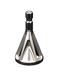 Deburring - Broca externa para remover quemaduras, herramientas de liberación rápida, vástago hexagonal, color plateado