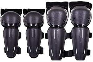 Seahouse Kids Dirt Bike Knee Elbow Pads Shin Guards Youths Protective Gear Set 4 pcs