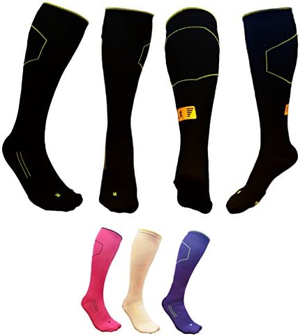 Pars Compression Socks for Men and Women, Graduated Fit for Running, Pregnancy, Flight Travel, Shin Splints, Daily Use