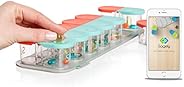 Sagely Smart XL Weekly Pill Organizer - Sleek AM/PM Pill Box with 7 Day Travel Containers and Free Reminder Ap