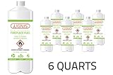 Ignis Ethanol Fuel Fireplace Fuel 6 Bottle Pack for Ventless Ethanol Fireplaces- Eco-Friendly