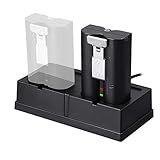 Wasserstein Charging Station & Rechargeable Battery (1-Pack) Compatible with Ring Spotlight Cam Battery, Video Doorbell 2, Stick Up Cam Battery HD & Door View Cam