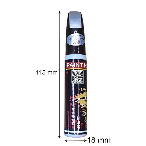 Car Scratch Remover for Deep Scratches Light Silver Universal Car Scratch Repair Body Compound Scratch Repair Pen for Vehicles Auto Scratch Remover Paint Scratch Removal for Cars (Light Silver)