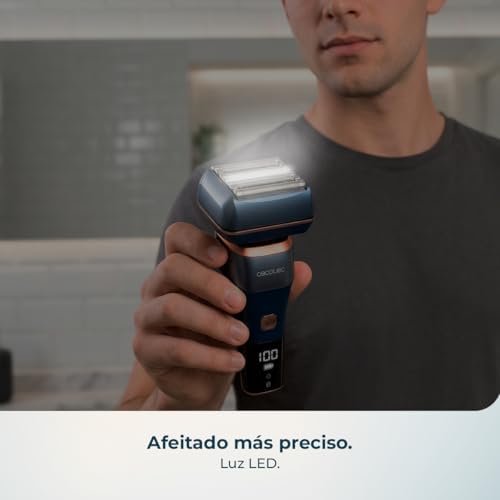 Afeitadora Eléctrica Laminar con 6 Cuchillas PrecisionCare X-Trimm ProElite 6000. Motor 8000rpm, Luz LED, Autonomía 100mins, Pantalla Integrada, Carga Rápida, IPX6, Uso con Cable o Batería — foto 5 de 8