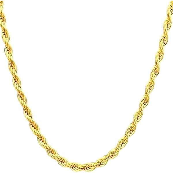 アクセサリー 1980's Euro SV925 Rope Chain Necklace Fashion 21 Hip Hop 80' Unisex Rapper's 8mm 24