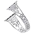 Band Compatible for Apple Watch 38mm, 42mm Stainless Steel Women Wristband Replacement for iWatch Series 4/3/2/1 Accessories Metal Bling Strap by YvY (Silver, 38mm/40mm)