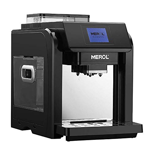 YQGOO Frisch gemahlene Kaffeemaschine Einknopf-Espressomaschine Automatisches Reinigungssystem 20bar 2l 300g…