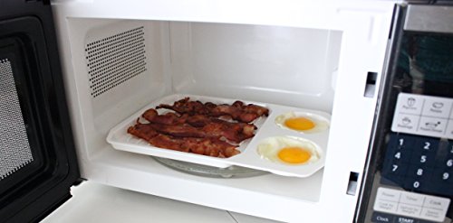 Microwave Egg and Bacon Rack | Fat Drips Away | Also Great for Sausages, Steak, Burgers, & Fish Sticks | Great For Defrosting