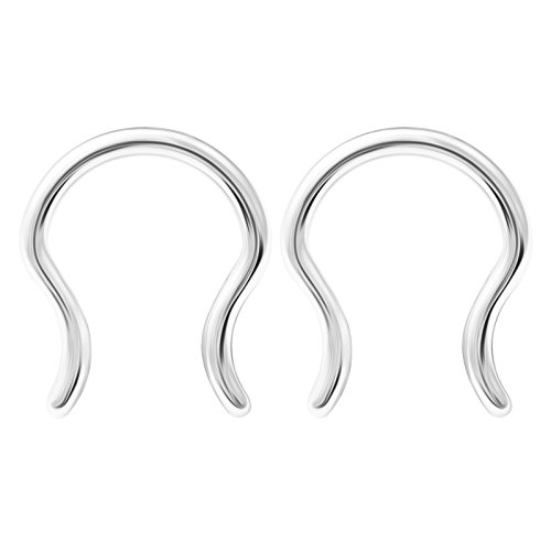 2PCS Surgical Steel u shaped septum jewelry 16g 5/16 8mm Nose Lobe Lip Cartilage Earrings Septum Piercing Jewelry 2593