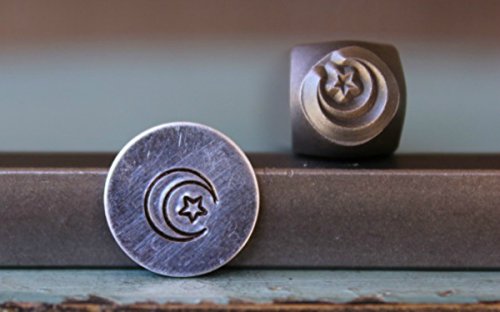 Brand New Supply Guy 6mm Moon and Star Metal Punch Design Stamp CH-90