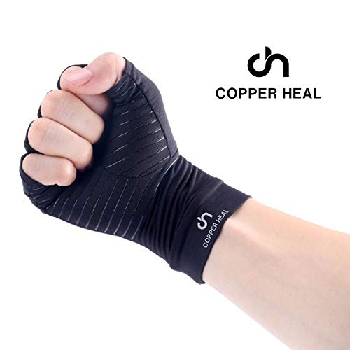 COPPER HEAL Arthritis Compression Gloves Rheumatoid Carpal Tunnel Glove