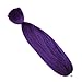 Aigemei 1pcs/lot Jumbo Braiding Hair African Collection Braids Crochet Bulk Braiding Hair Jumbo Braids Crochet Hair Extension(Purplle,48inch,57g)