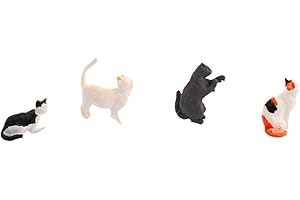 Luwecf 1/64 Scale Miniature Animal Mini Collectibles Simulation Realistic Miniature Scene Decor for DIY Scene Diorama Accesso
