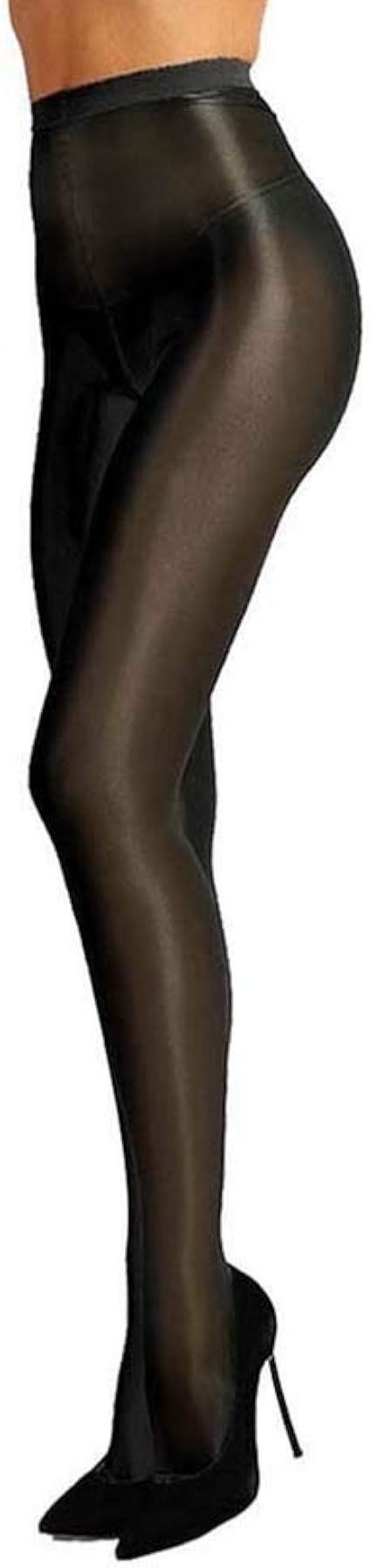Plus Size Women's 60D Oil Shiny Glossy Pantyhose Shaping Stockings Sexy Flash Socks Ultra 
