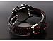 Fanmis GT Racing Sport Watches Military Pilot Aviator Army Style Black Silicone Red Number Men's Watch