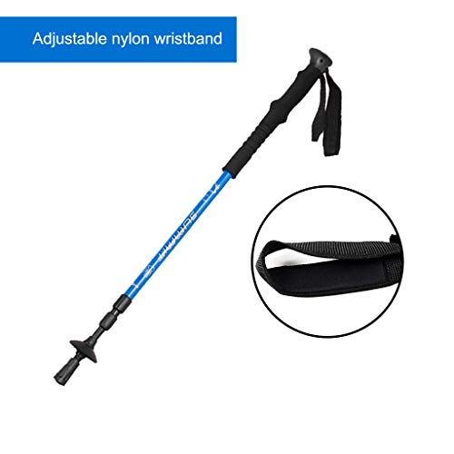 Redvive Top Trekking Walking Hiking Sticks Poles Alpenstock Anti-Shock 67-135cm - Thumbnail 3