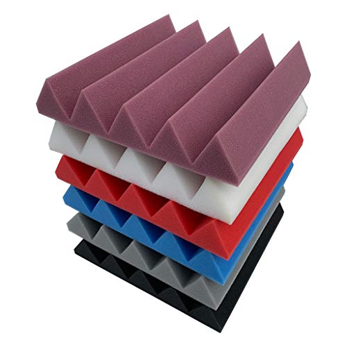 MSOO Acoustic Foam Panel Sound Stop Absorption Sponge Studio KTV Soundproof (Gray)