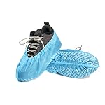 41zURvd9NAL. SS150 Disposable-Shoe-Boot-Covers-50-Pack-Blue-GSM-40g-Protectors-Booties-Non-Slip-Indoors-Resistant-Durable-Waterproof-One-Size-Fits-Most-Smart-Design-Hygienic-Non-toxic-Multipurpose