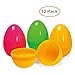 Seekingtag 12 Pcs Jumbo Plastic Easter Eggs, 6
