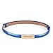 MoYoTo® Womens Fashion Gold Skinny Belts Thin Patent Leather Waist Belts For Dresses