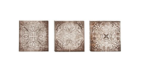 Woodland Imports 39570 Unique Canvas Art, Set of 3